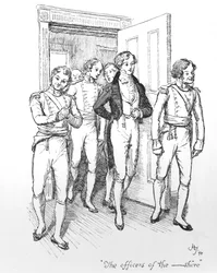 Les officiers du -shire, illustration de 